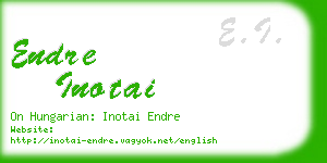 endre inotai business card